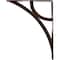 Ekena Millwork Galveston Wrought Iron Bracket, (Triple center brace), Antiqued Copper 2"W x 12"D x 15"H BKTM02X12X15TGLACO - alternate 5